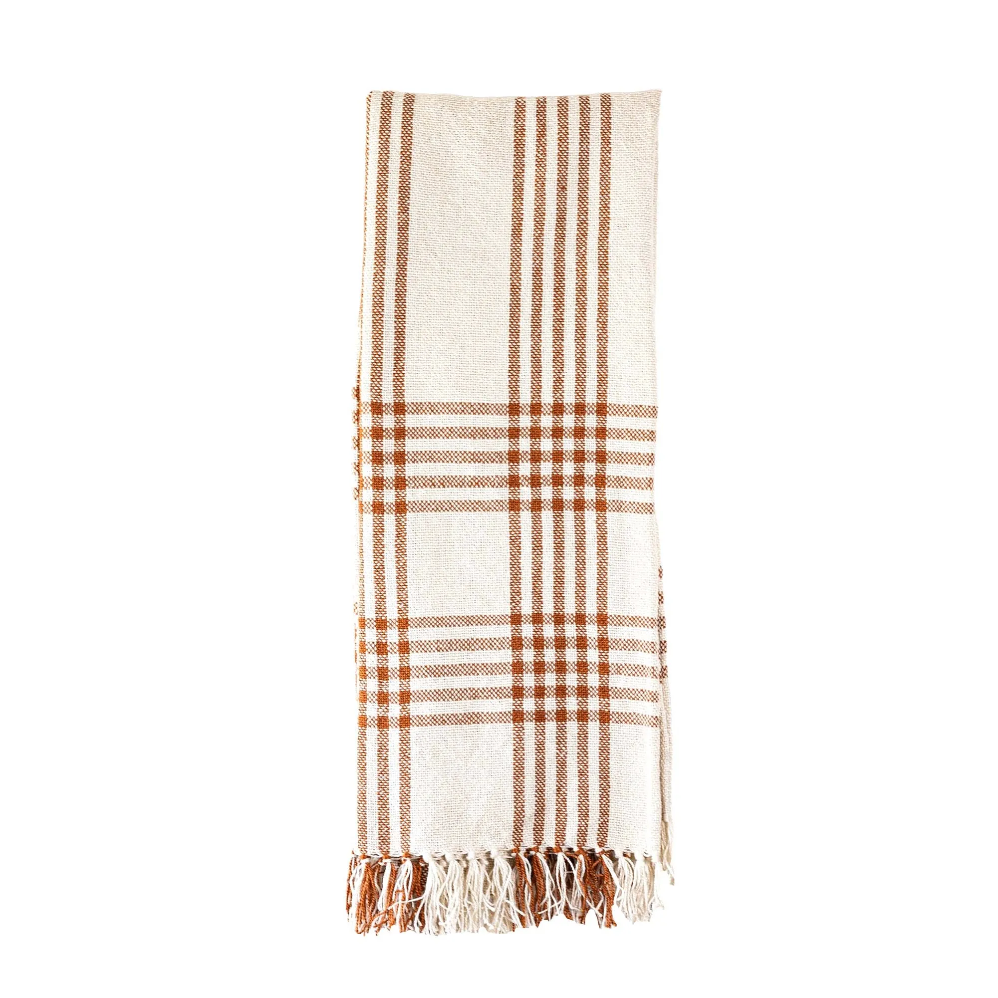 REMI PLAID OUTDOOR PICNIC BEACH BLANKET RUST FALL DECOR (MIN 1)