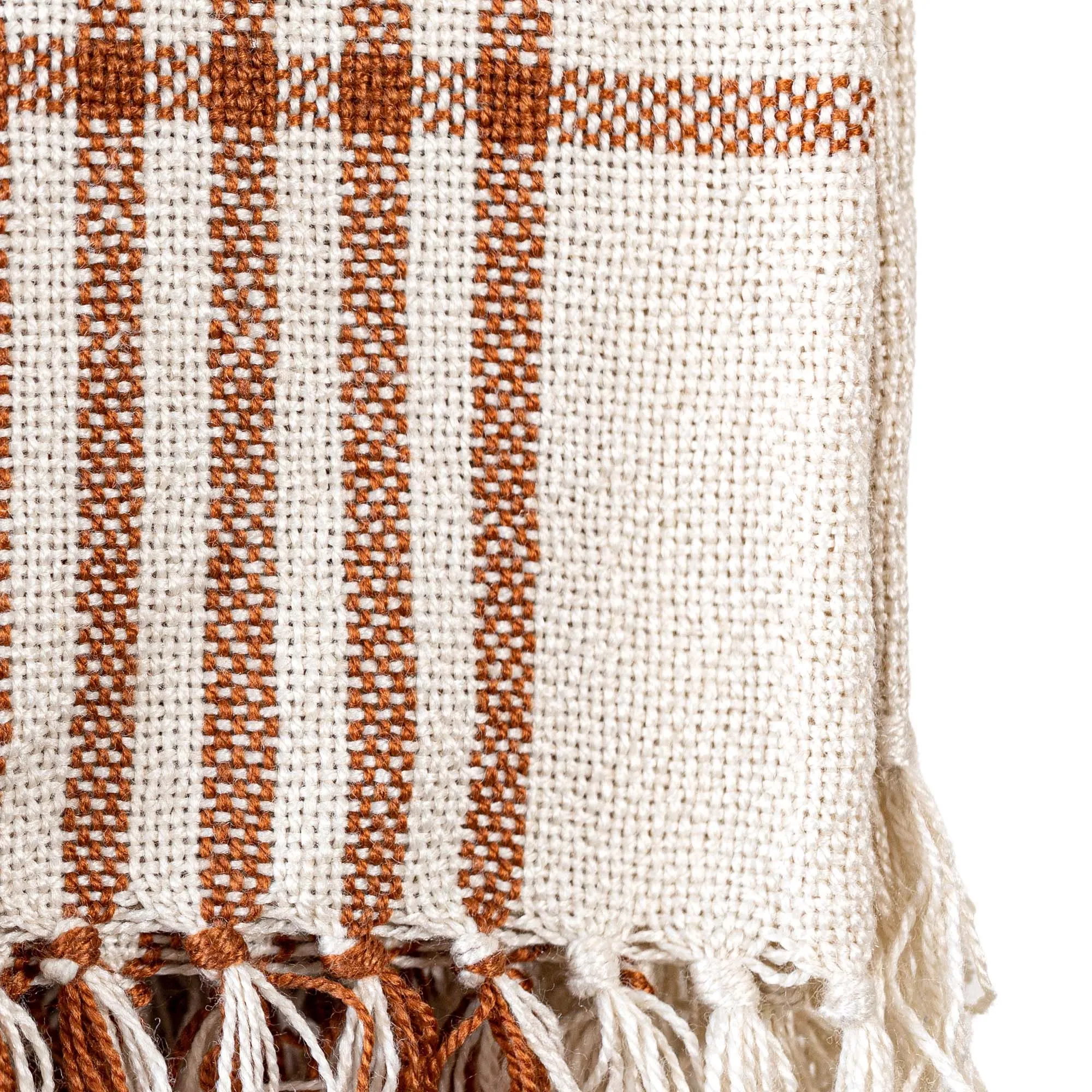 REMI PLAID OUTDOOR PICNIC BEACH BLANKET RUST FALL DECOR (MIN 1)