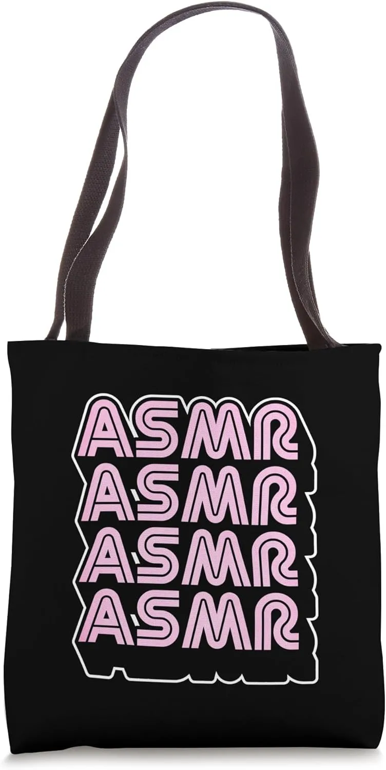 Retro Vintage Style Stimulating And Tingling ASMR Graphic Tote Bag