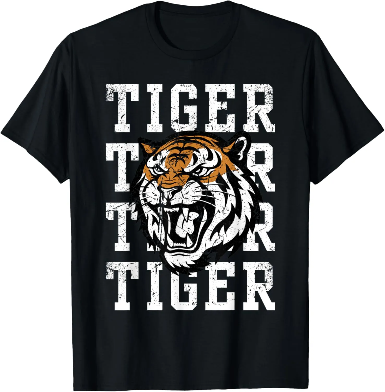 Retro Vintage Tiger Pride Tiger Mascot School Sports Team T-Shirt