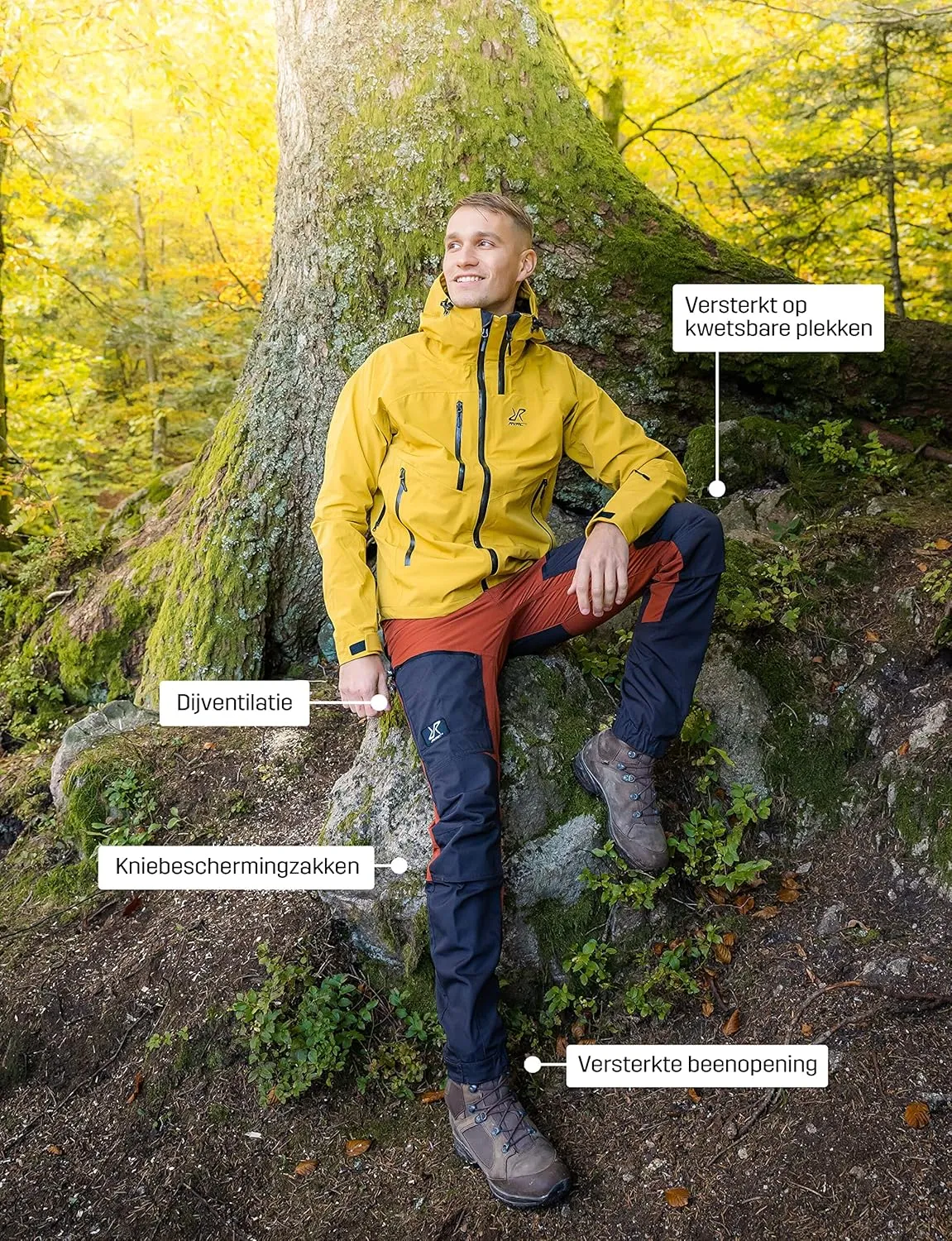 RevolutionRace Men’s RVRC GP Pro Pants, Durable and Ventilated Pants for All Outdoor Activities