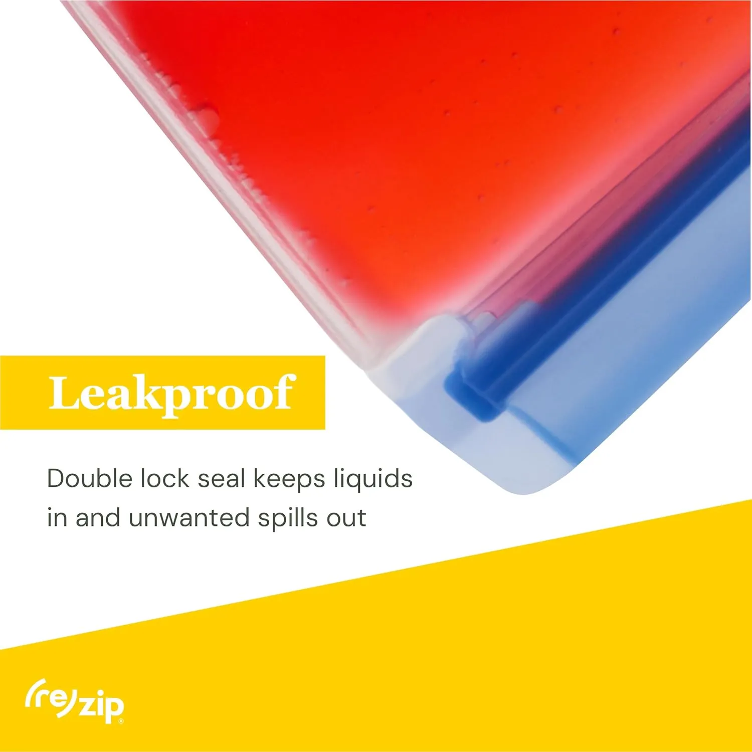 (re)zip 4-Piece Reusable Essential Bags Kit | BPA-Free, Leakproof, Food-Grade 100% Food-Safe PEVA, for Food Storage and Freezer Use, Travel Friendly | Includes 1 Gallon, 2 Lunch/Sandwich, 1 Snack Bags
