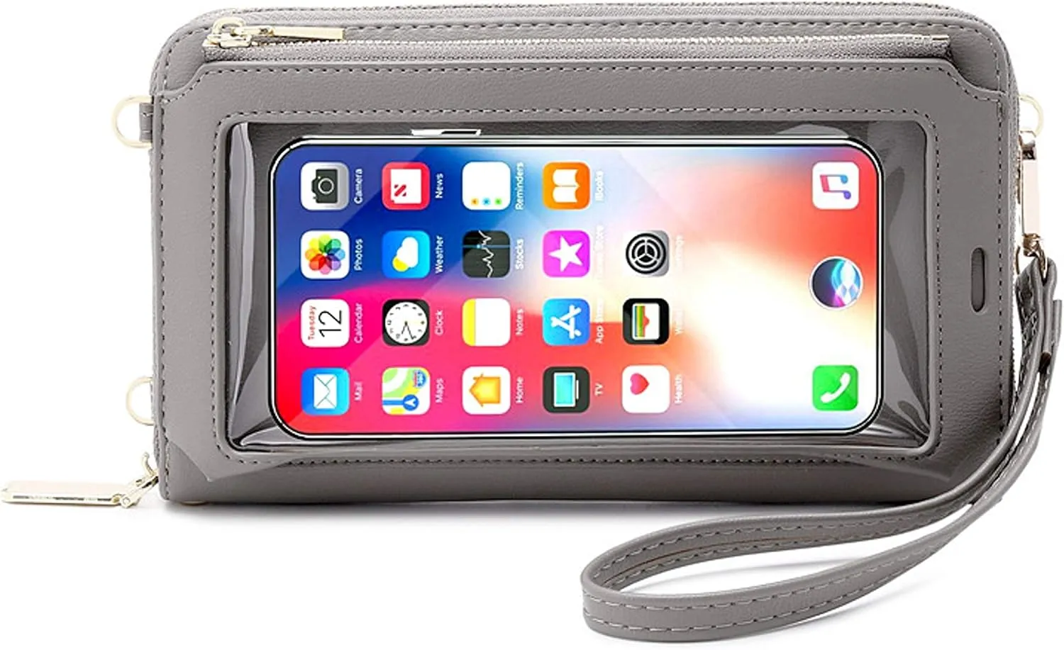 RFID Blocking Touch Screen Phone Bag Small Crossbody Bag Shoulder Handbag Wristlet for Women