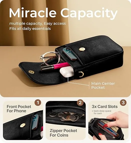 RFID Phone Purse Crossbody Bag for Women