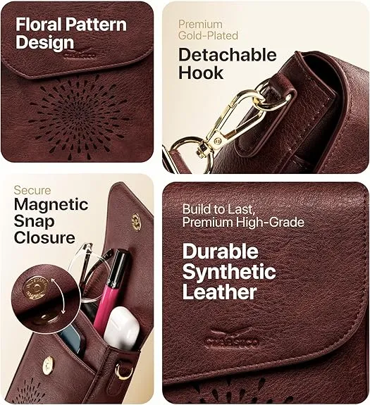 RFID Phone Purse Crossbody Bag for Women