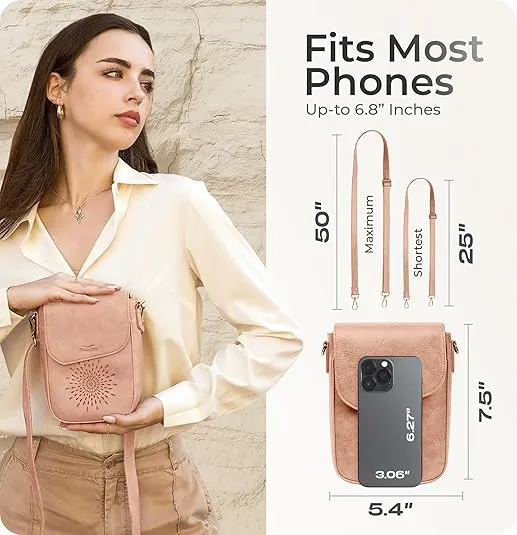 RFID Phone Purse Crossbody Bag for Women