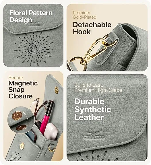 RFID Phone Purse Crossbody Bag for Women
