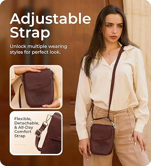 RFID Phone Purse Crossbody Bag for Women