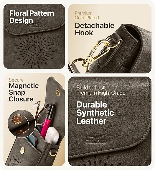 RFID Phone Purse Crossbody Bag for Women