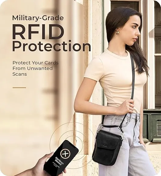RFID Phone Purse Crossbody Bag for Women