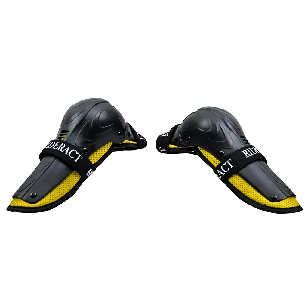 RIDERACT® Youth Knee Protectors SafeMode-v1 Yellow Knee Guards