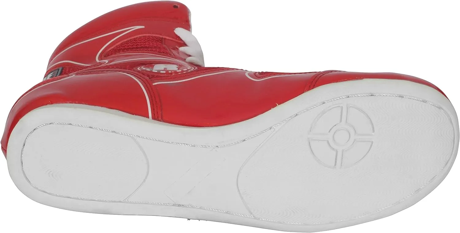 Ringside Undefeated Boxing Shoes, Synthetic Leather Shoes for Men and Women, Lightweight, High-Top Ankle Shoes for Boxing, Workout, Training, and Competition, Available in Different Sizes (2-13)