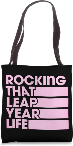 Rocking That Leap Year Life Retro Vintage Style Tote Bag