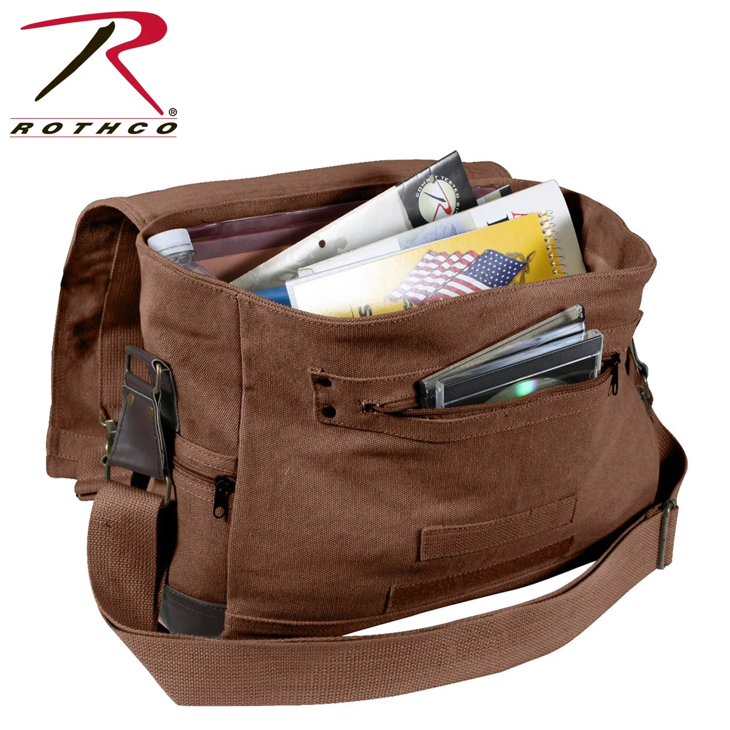 Rothco Vintage Canvas B-15 Pilot Messenger Bag