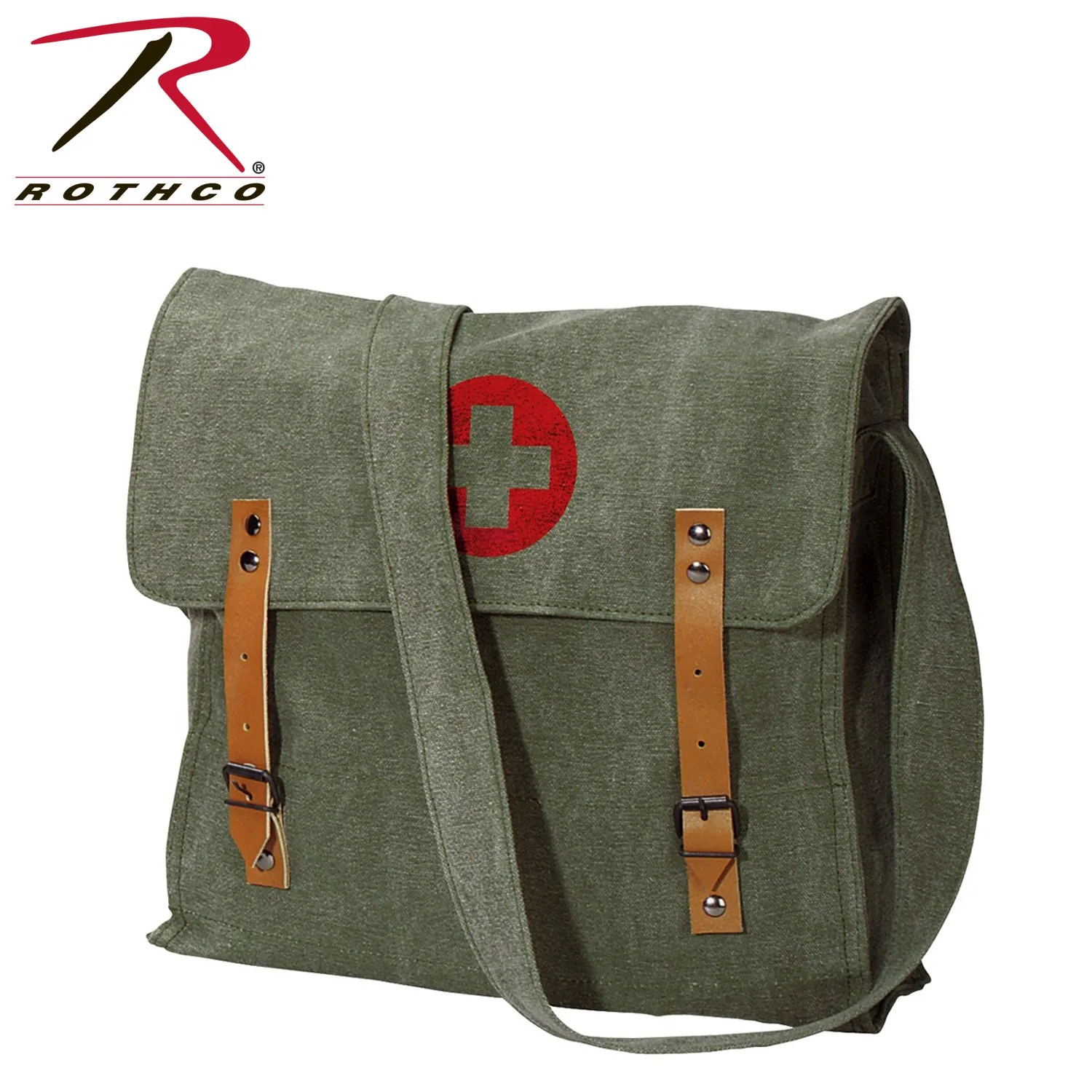 Rothco Vintage Medic Canvas Bag With Cross