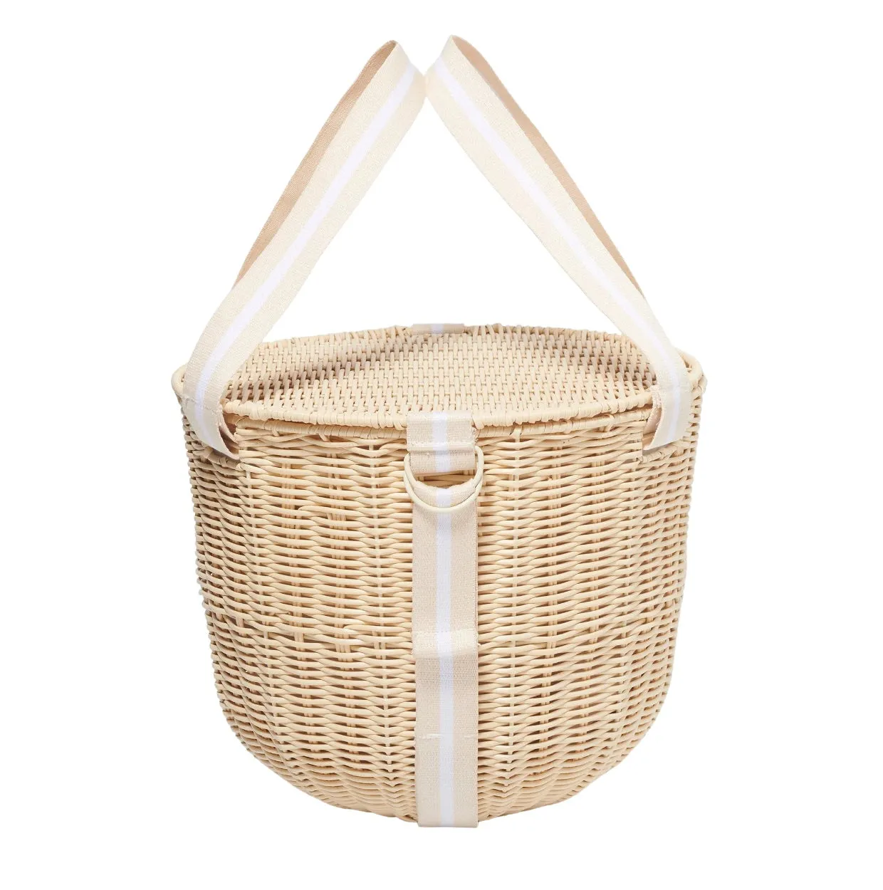 Round Picnic Cooler Basket, Le Weekend Natural