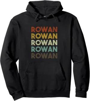 Rowan Vintage 80s Retro Style Pullover Hoodie
