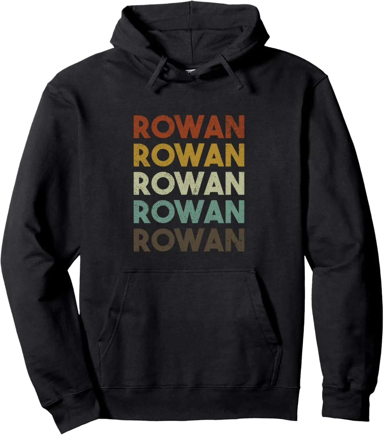 Rowan Vintage 80s Retro Style Pullover Hoodie