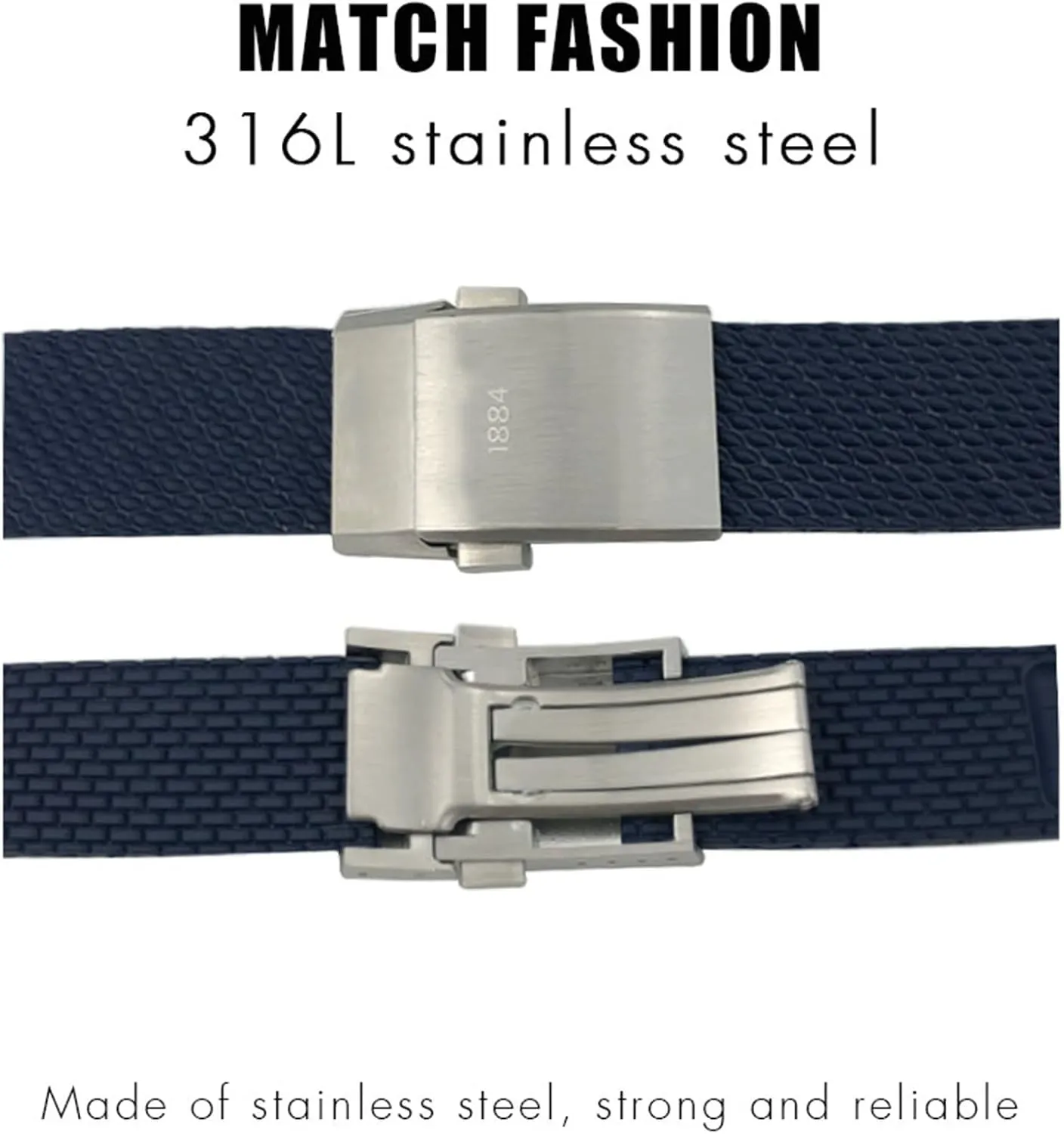 Rubber Watchband 22mm 24mm For Breitling Superocean Heritage Avenger Challenger Woven Silicone Waterproof Soft Watch Strap