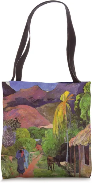 Rue de Tahiti Tropical Polynesian Paul Gauguin Art Tote Bag
