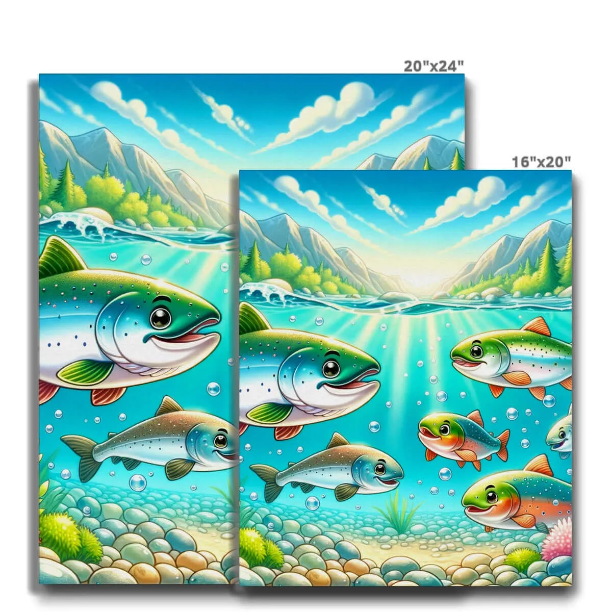 Salmon Children's Design | Canvas