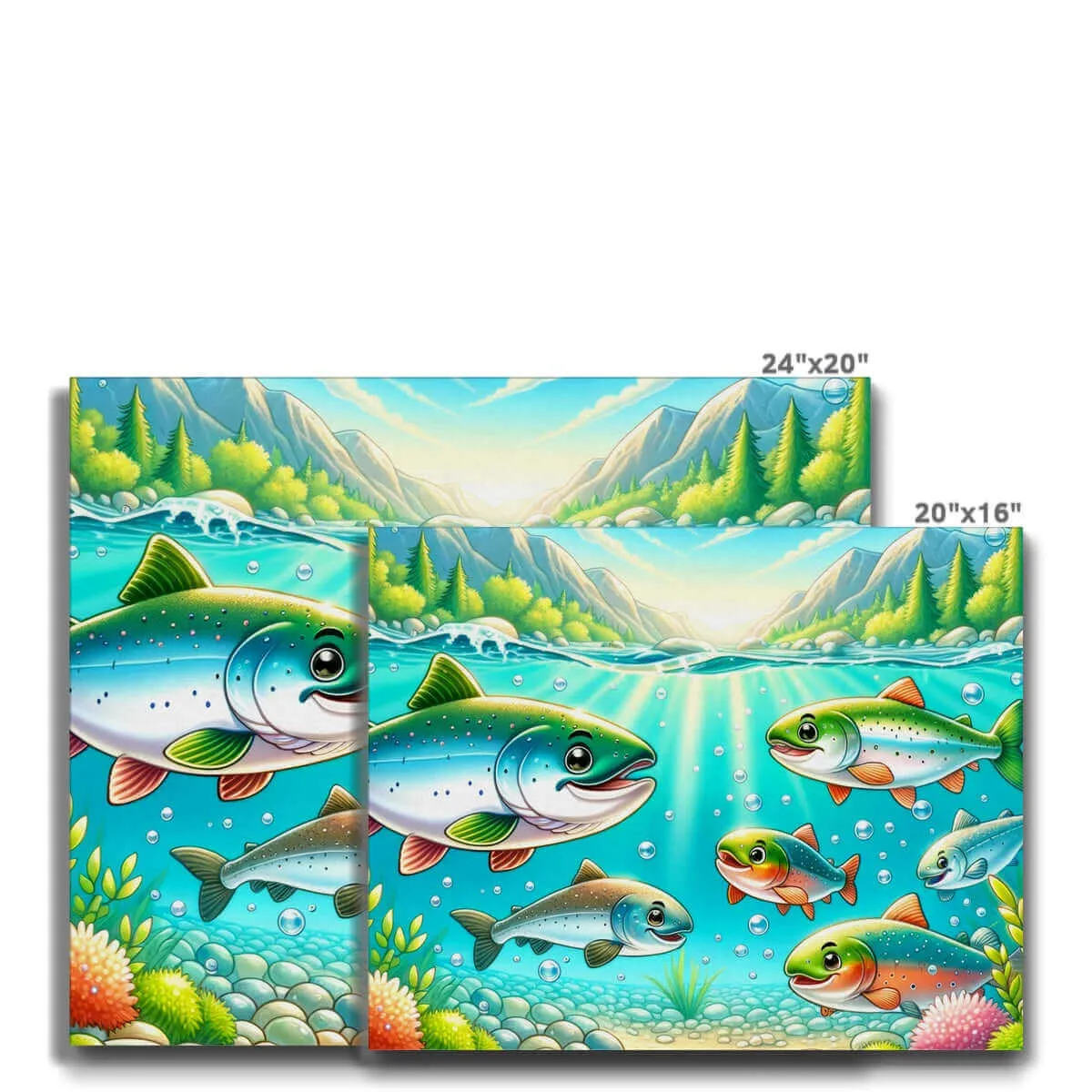 Salmon Children's Design | Canvas