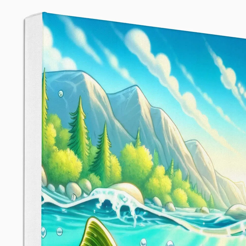 Salmon Children's Design | Canvas
