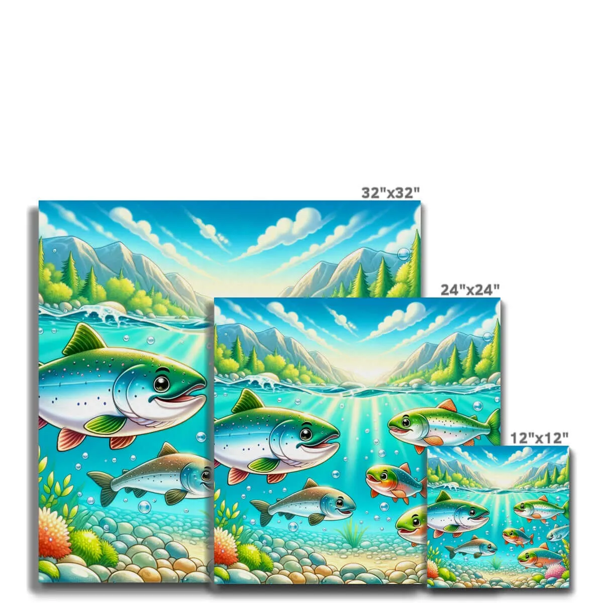 Salmon Children's Design | Canvas