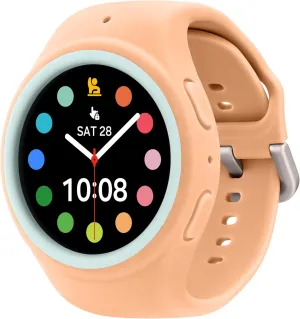 SAMSUNG Galaxy Watch Kids Band for Galaxy Watch 4/5/6/7/FE, Smartwatch Replacement Strap for Kids, Silicone Small, GP-TYL305AMBPU, Peach