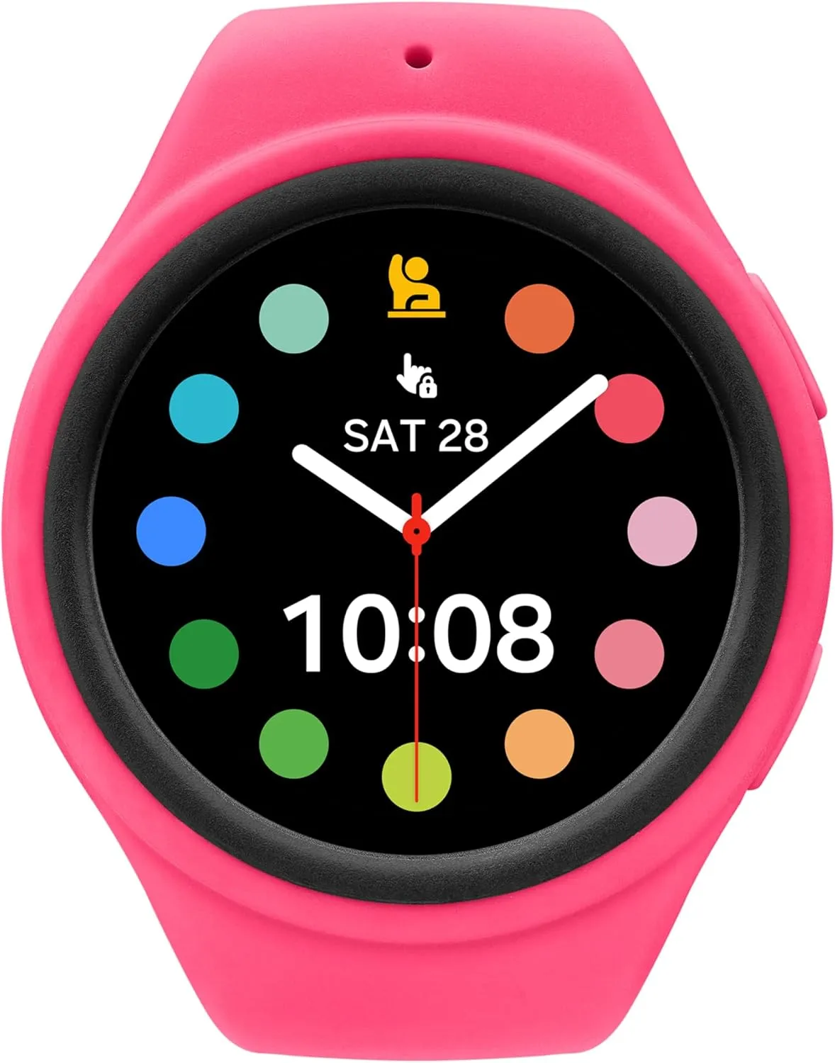 SAMSUNG Galaxy Watch Kids Band for Galaxy Watch 4/5/6/7/FE, Smartwatch Replacement Strap for Kids, Silicone Small, GP-TYL305AMBRU, Magenta