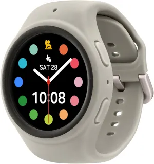 SAMSUNG Galaxy Watch Kids Band for Galaxy Watch 4/5/6/7/FE, Smartwatch Replacement Strap for Kids, Silicone Small, GP-TYL305AMBSU, Light Gray
