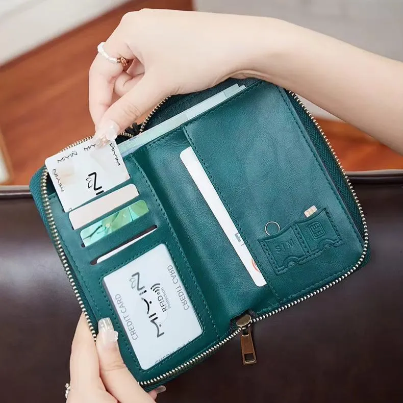 Sasha | RFID Blocking Passport Holder Travel Wallet with Wrist Strap