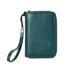 Sasha | RFID Blocking Passport Holder Travel Wallet with Wrist Strap