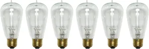 Satco S2413 40W 120V Cage Style Filament Vintage Style (6 Incandescent Light Bulbs)