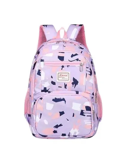 School Bag Multifunction Colorful Printing Backpack 1639-7