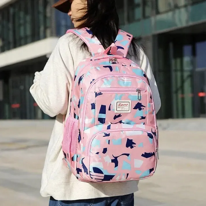 School Bag Multifunction Colorful Printing Backpack 1639-7