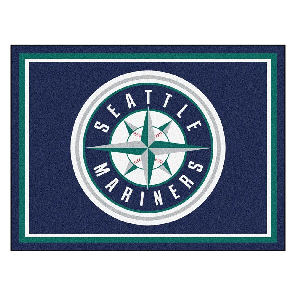 Seattle Mariners MLB 8ft x10ft Area Rug