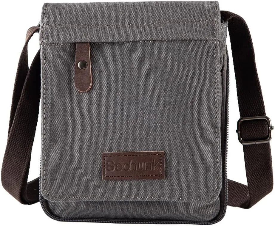 Sechunk Vintage Canvas Messenger Cross body bag Shoulder bag