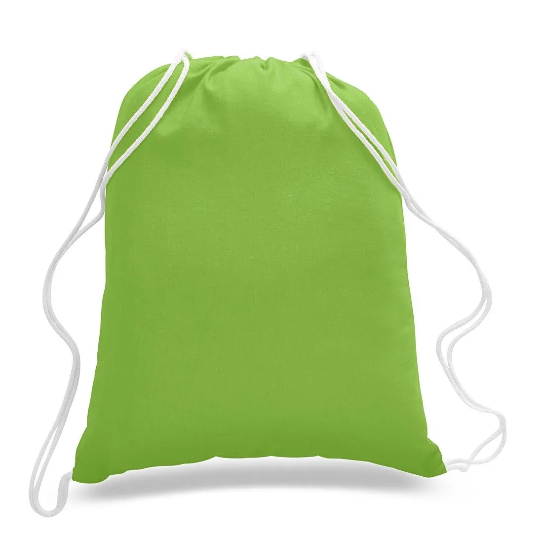 Set of 50 - Cotton Drawstring Bag / Cinch Packs- Blank BPK388