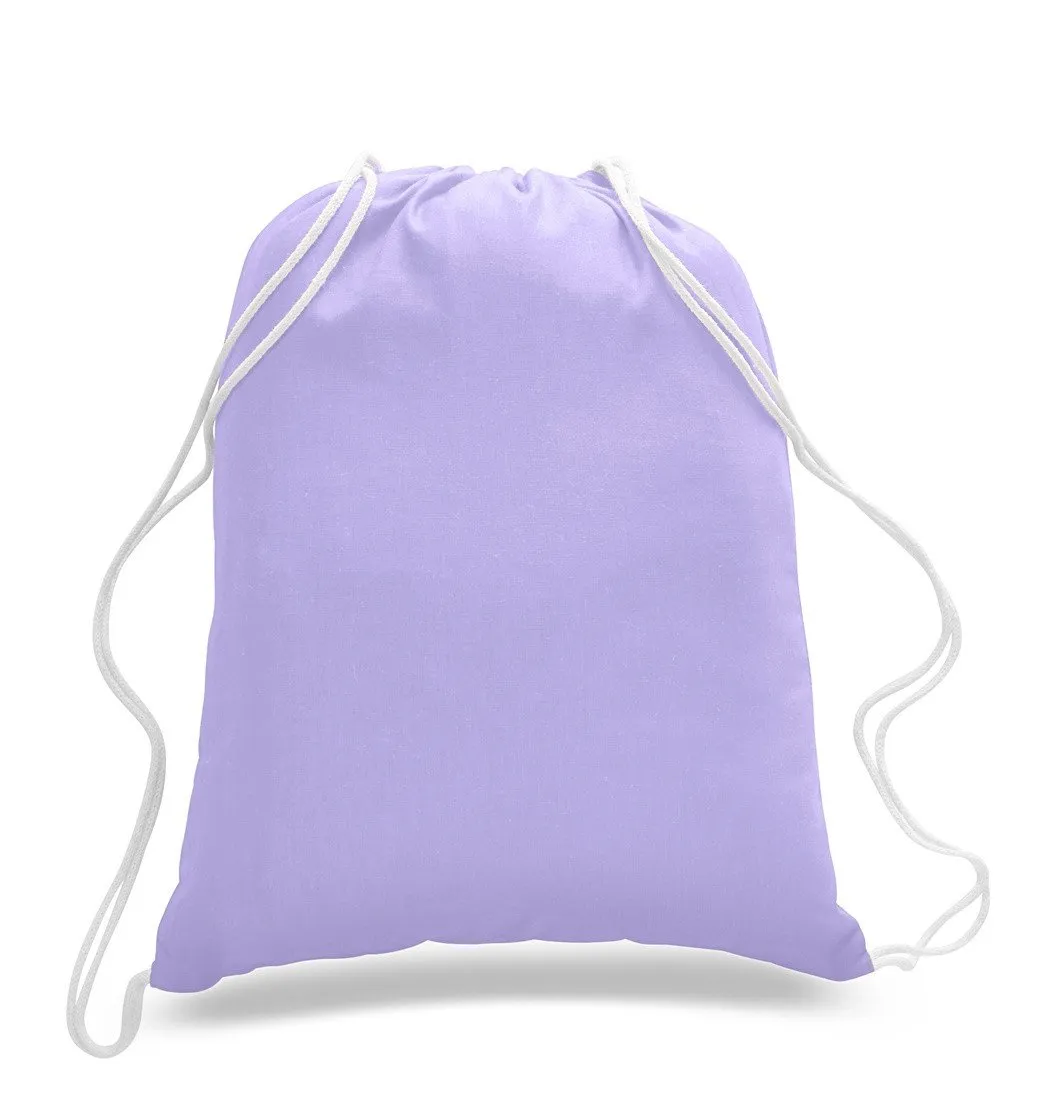Set of 50 - Cotton Drawstring Bag / Cinch Packs- Blank BPK388