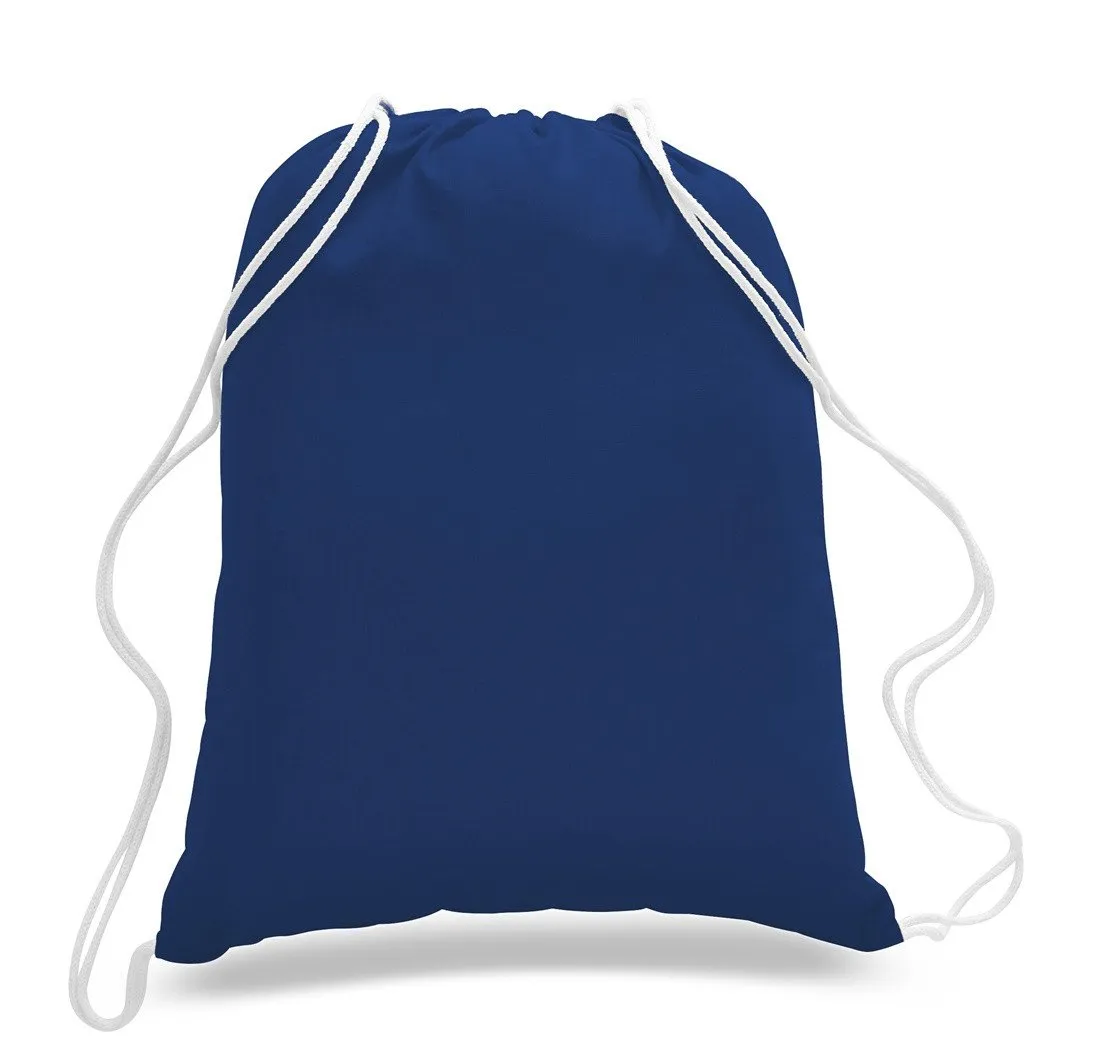 Set of 50 - Cotton Drawstring Bag / Cinch Packs- Blank BPK388
