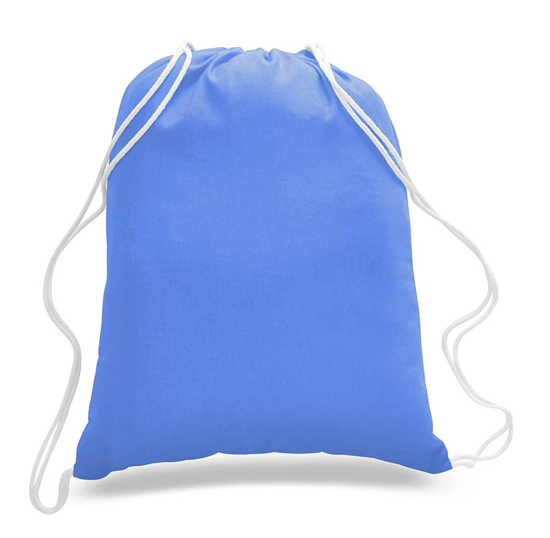 Set of 50 - Cotton Drawstring Bag / Cinch Packs- Blank BPK388