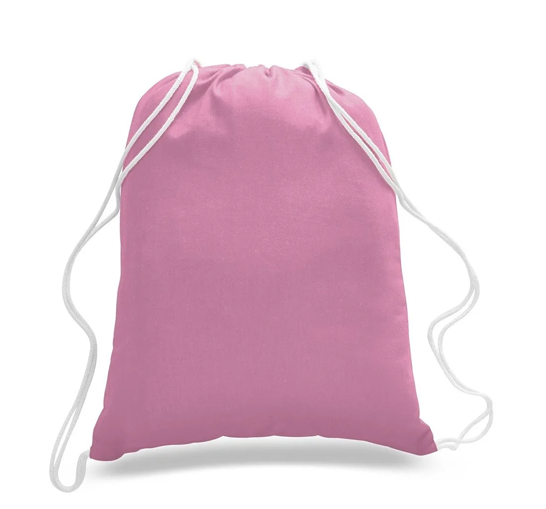 Set of 50 - Cotton Drawstring Bag / Cinch Packs- Blank BPK388