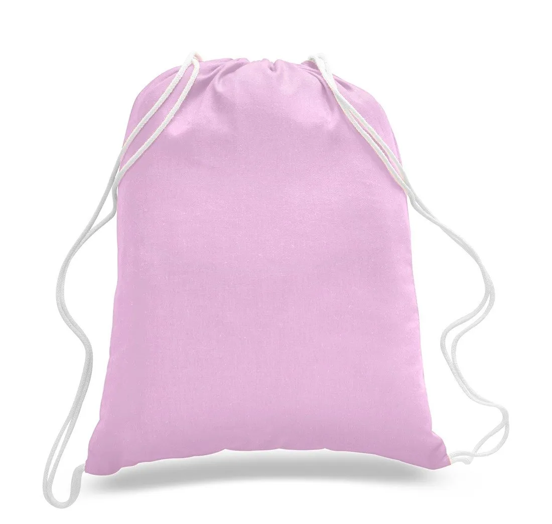 Set of 50 - Cotton Drawstring Bag / Cinch Packs- Blank BPK388