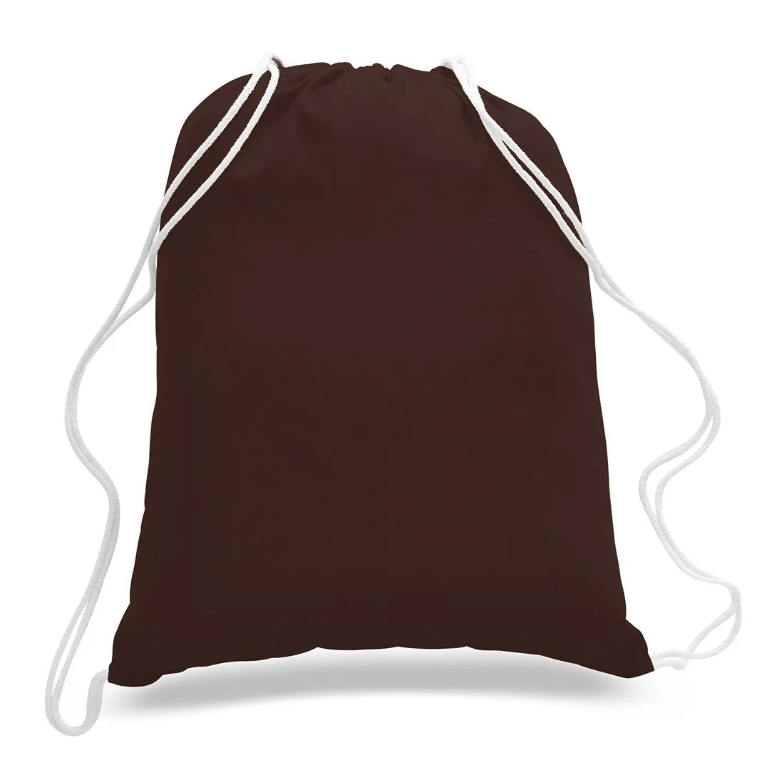 Set of 50 - Cotton Drawstring Bag / Cinch Packs- Blank BPK388