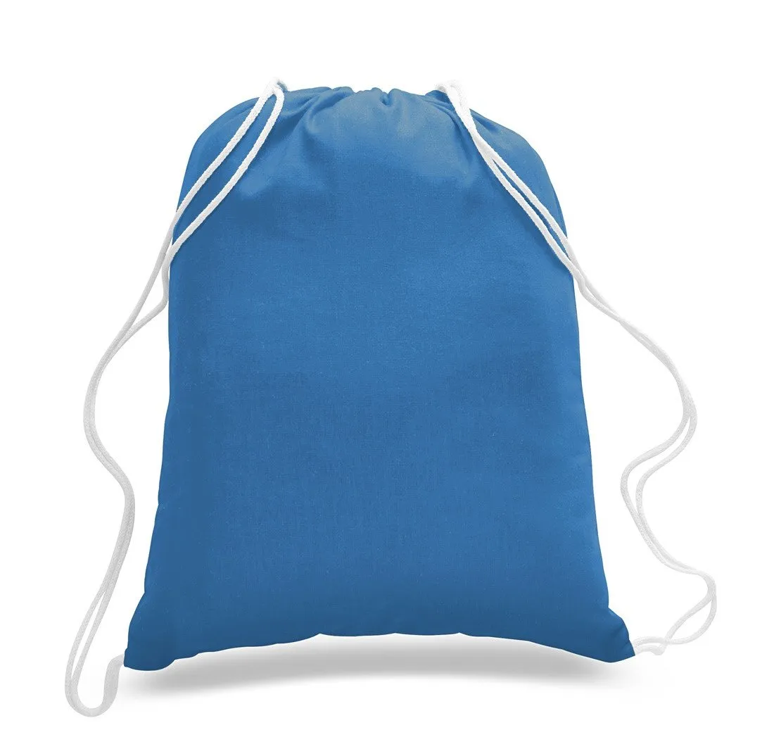 Set of 50 - Cotton Drawstring Bag / Cinch Packs- Blank BPK388