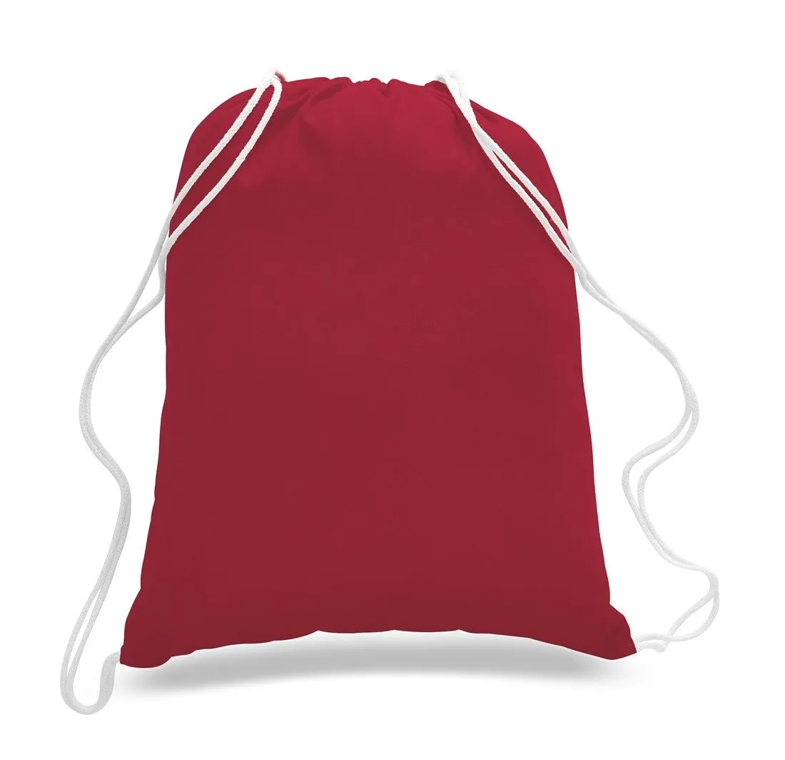 Set of 50 - Cotton Drawstring Bag / Cinch Packs- Blank BPK388