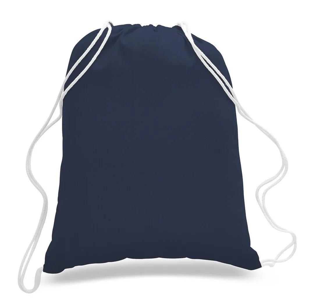 Set of 50 - Cotton Drawstring Bag / Cinch Packs- Blank BPK388