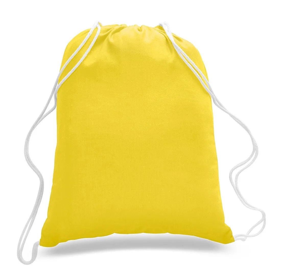 Set of 50 - Cotton Drawstring Bag / Cinch Packs- Blank BPK388