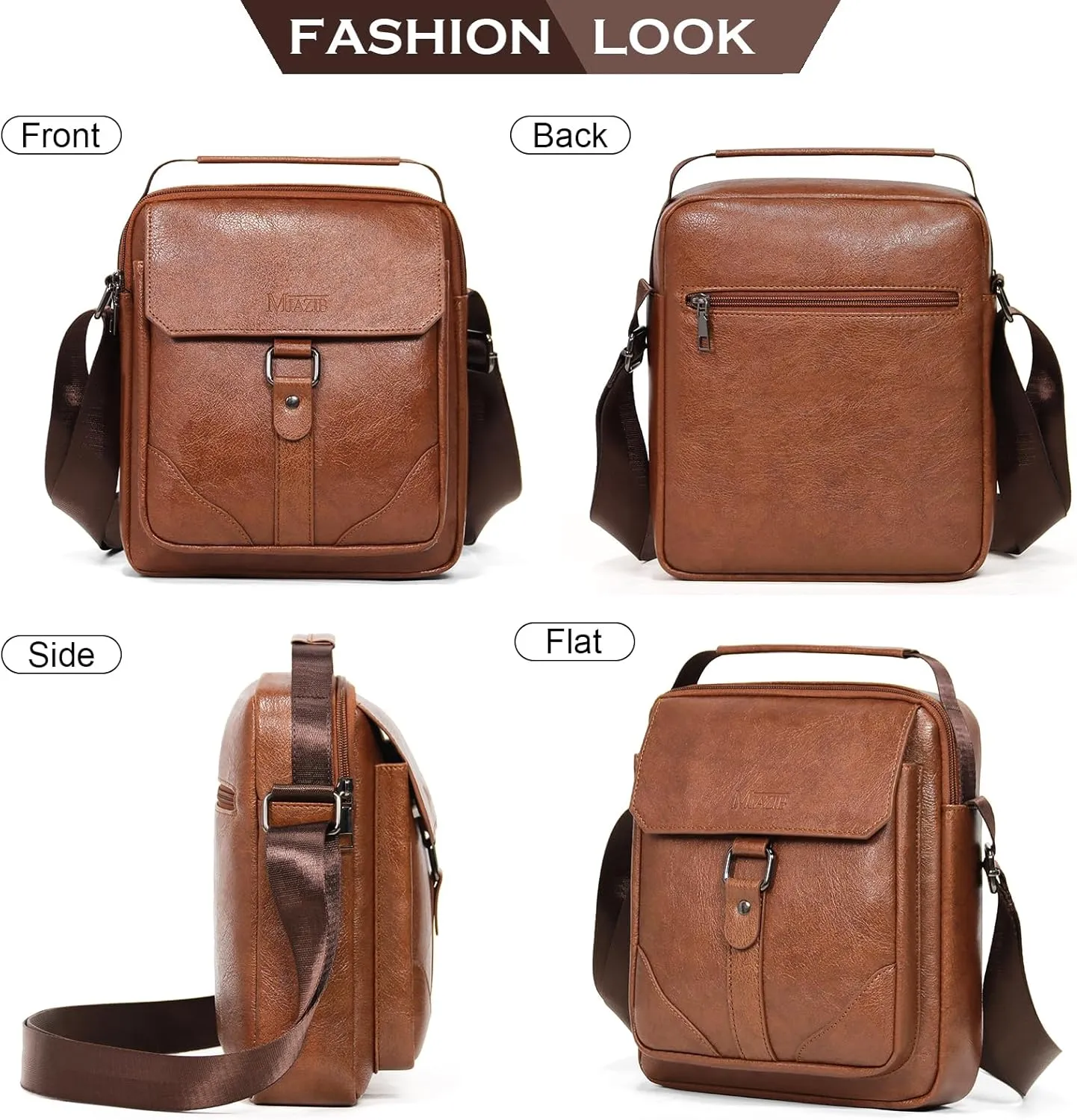 Shoulder Bag for Men Leather Man Bag Man Purse Crossbody Bags for Men Handbag Bag Messenger Satchel Travel bag